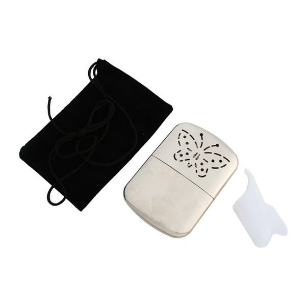 New Arrival Stainless Steel Pocket Hand Warmer Indoor Outdoor Small Handy Warmer Heater Free Shipping