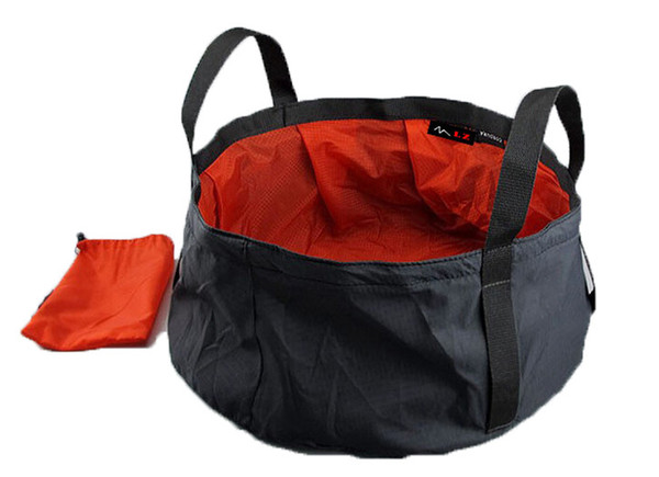 Outdoor Camping Folding Water Basin Bucket Foldable Light Weight 8.5L Random Color Free Shipping