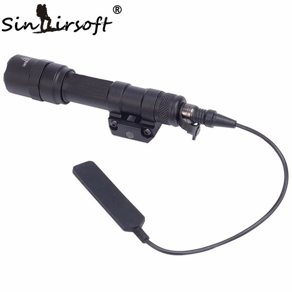 Sinairsoft SF M600C Scout hunting Light MIL-STD 1913 Rail Mounted M600C LED strong scout flashlight Black/CB Fit 20mm picatinny handguard