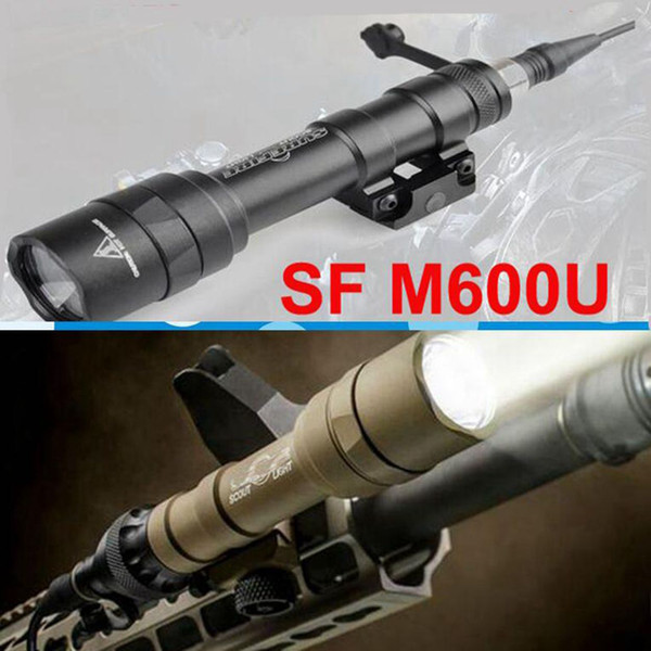 Tactical SF M600U Scout light LED 500 Lumens CREE LED XP-G R5 Pistol Flashlight Full Version Hunting Gun Waterproof Torch