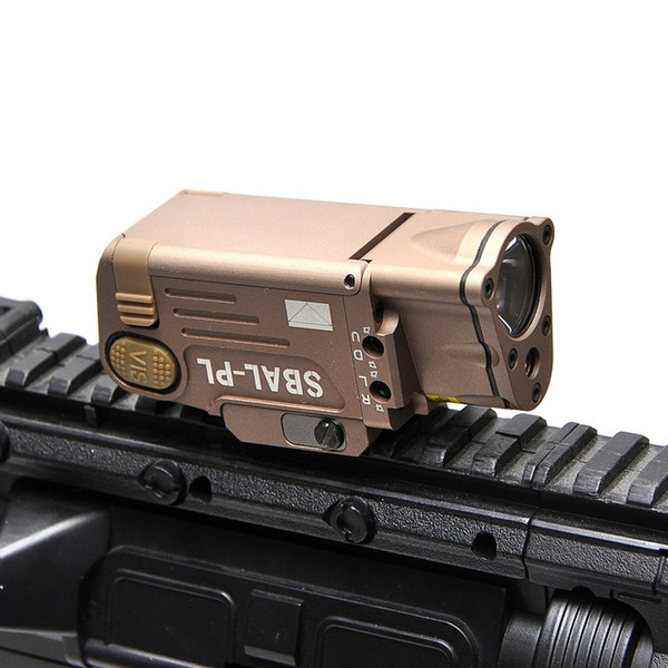 Tactical CNC Finished SBAL-PL LED Light With Red Laser Pistol Rifle Flashlight Constant Momentary Strobe Flashlight Hunting