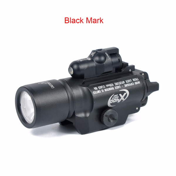 Surefire LED Rifle X400 Pistol Handgun Flashlight With Red Laser Sight For Rifle Scope For Hunting