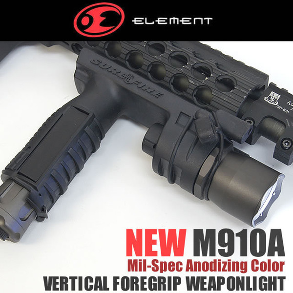 Tactical CREE LED M910A Style Flashlight Picatinny / Weaver Mount Foregrip