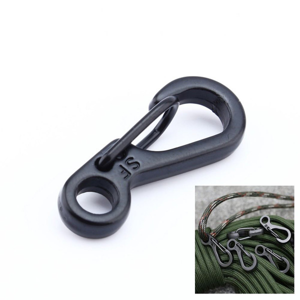 1Pcs Spring Buckle Snap Alloy Nickel-free Plating Mini Key Ring Carabiner Bottle Hook Paracord Camping Accessories Free Shipping