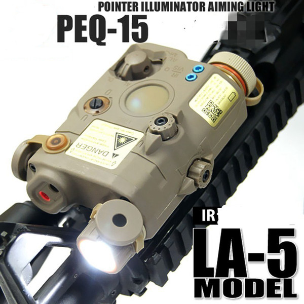 Hunting LA PEQ 15 Tactical Flashlight Led Laser IR Infrared Battery Case with Red Laser and IR Fits for Standard EX276