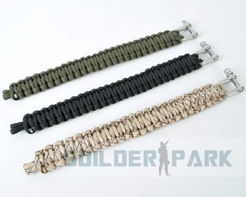 Parachute Survival Emergency Strap Steel Buckle Bracelet Beige Camo OD Black Coffee Green Tan order<$18no track