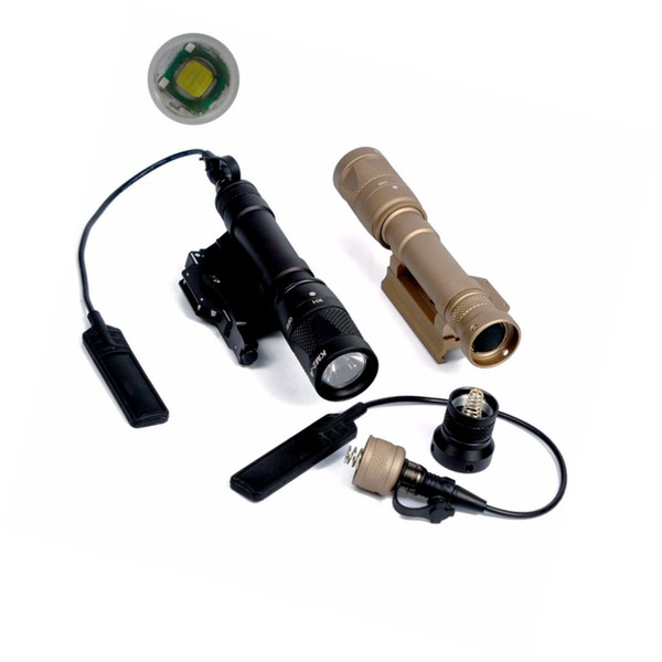 M620V Led Flashlight Flashtorch Tactical Light QD Mount With Remote Pressure Switch Controller For Hunting