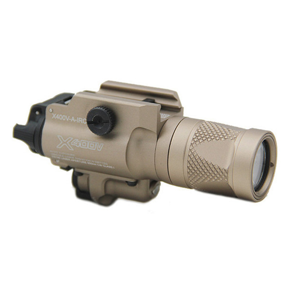 NEW SF X400V-IR Flashlight Tactical LED Gun Light White light and IR Output With Red Laser Dark Earth