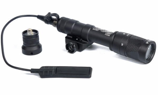 Tactical M600 M600V Scout Light Hunting Strobe Flashlight For 20mm Weaver Picatinny Rail Base