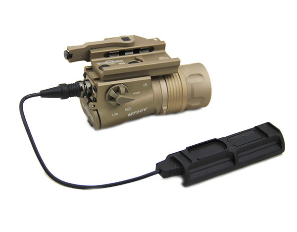 New Tactical SF M720V LED Flashlight Gun Light For Hunting With Markings Dark Earth