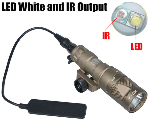 Tactical SF M300V-IR Scout Light Gun Light LED White and IR Output Dark Earth