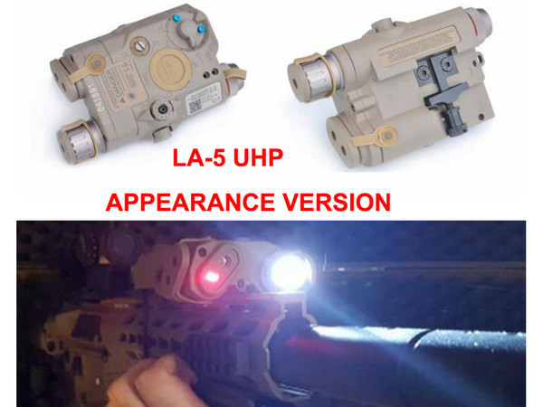 Hunting Accessory Airsoft Laser for Shooting Games Element LA-5 Battery Case with Red Laser LED Flashlight EX396