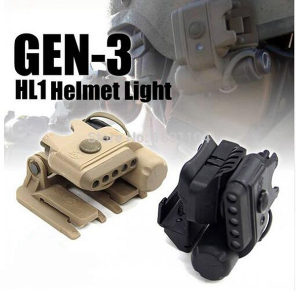 Night Evolution Helmet Light Set Gen3 (White & Red) Hunting Tactical Airsoft NE05003