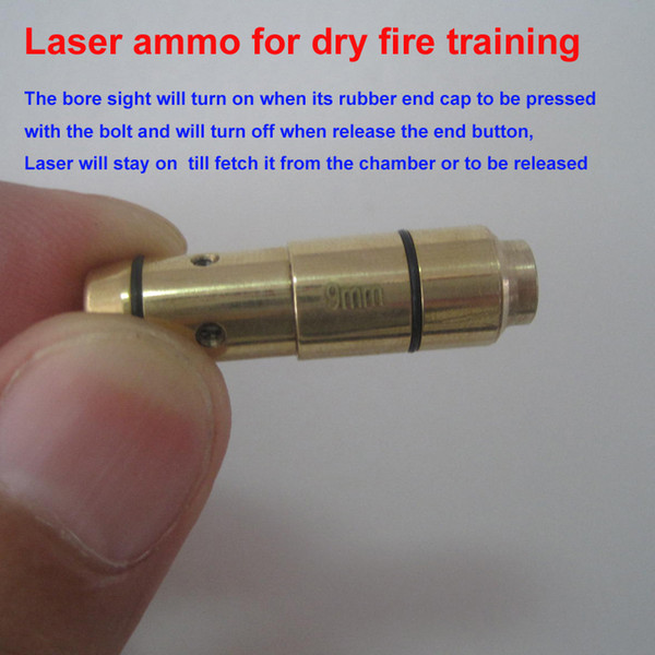 Laser Ammo,Laser Bullet, Trainer Pistol Laser Cartridge for Dry Fire, for Shooting Training