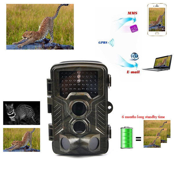 Night Vision Trail Camera Game Hunting Camera 12MP 1080P HD No Glow Infrared Outdoor Surveillance Wildlife Cameras Trap Photo Traps