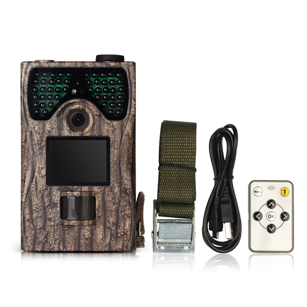 2018 16MP 1080P Wildlife Hunting Camera 48pcs IR LEDs Night Vision Scouting Trail Camera Photo Traps Wide Angle Hunting Game Camera