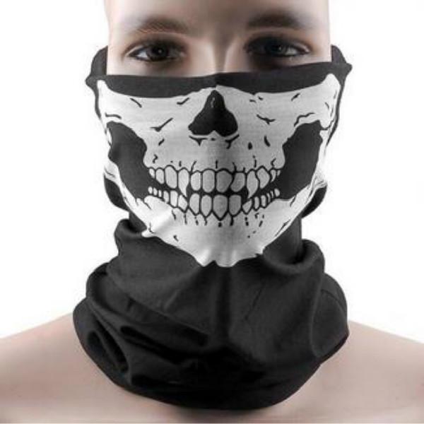 1 Piece Cool Skull Bandana Helmet Camping Neck Face Mask Paintball Ski Sport Headband Hiking Scarves