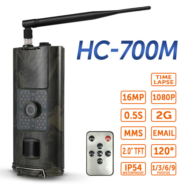 2018 2G/3G 16MP 1080P Hunting Camera HC-700G/HC-700M SMS GSM Trail Camera Infrared Night Vision Outdoor Wildlife Scouting Camera