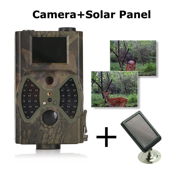 HC-300A Trail Hunting Camera Photo Trap Solar Powered Charger and Remote 1080P 12MP HD Infrared Camouflage Cameras