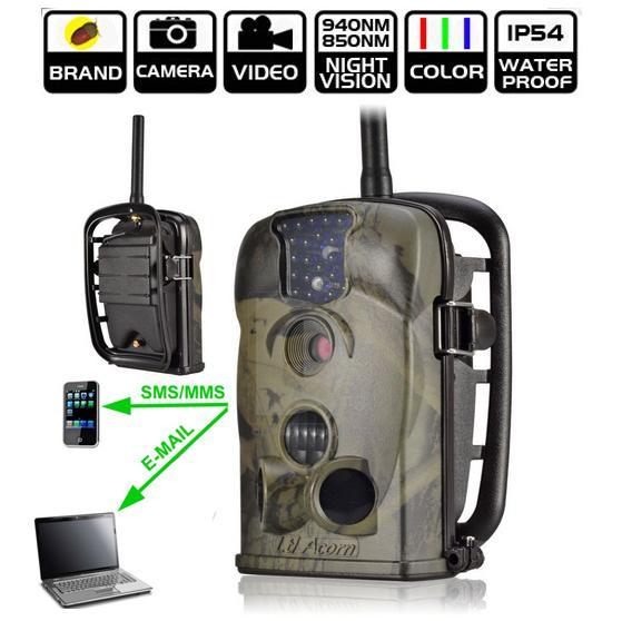 DHL shipping Ltl acorn Ltl-5210MM 5210MG 940nm MMS GPRS GSM 12MP infrared hunting camera MMS Trail Camera scouting wildview camera