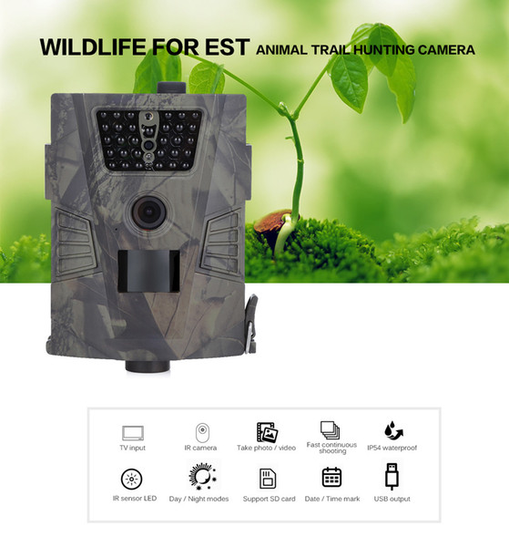 8MP HD Wildlife Camera Motion Activated Night Vision Hunting Camera, IP56 Waterproof Game Camera with 120° Wide Angle Lens Trail Camera