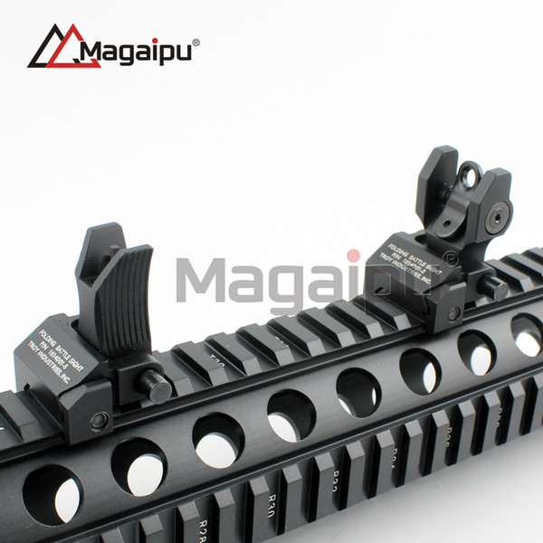 Magaipu Troy Y Front and Rear Sights Flip up Folding Back-up Battle Sights Tactical Set Airsoft Hunting Accessories Free Shipping