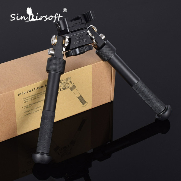 2017 BT10-LW17 V8 Atlas Bipod 360-degree Adjustable Legs Precision Bipod For AR15 Hunting Rifle Adapter Mount Picatinny Weaver Keymod Rail