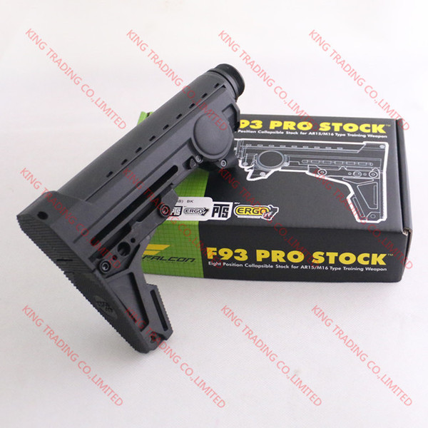 ERGO F93 Pro Stock Eight Position Collapsible PTS Stock For AR15/M16 Type Training With GBB Buffer Tube (KT1038)