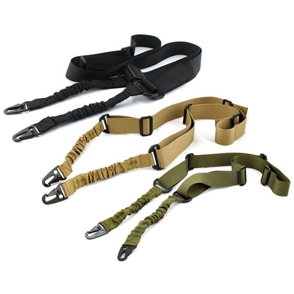 1.4m Nylon Multi-function Adjustable Two Point Tactical Rifle Sling Hunting Gun Strap Outdoor Airsoft Mount Bungee System Kit