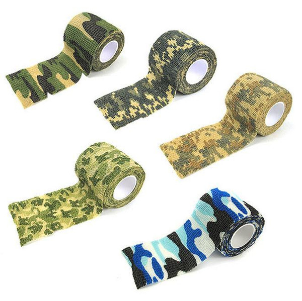 5 Colors 5cmx4.5m Outdoor Shooting Hunting Camera Tools Waterproof Wrap Durable Cloth Army Camouflage Tape Hunting Accessories