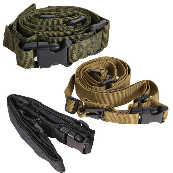 Nylon Durable Tactical 3 Point Rifle Sling Adjustable Bungee Sling Swivels Airsoft Hunting Gun Strap Wholesale