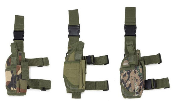 2017 Molle Outdoor Bag Pack Dismountable Belt Tactical Pouch Bag Camping Hiking Hunting Leg Pistol Holster