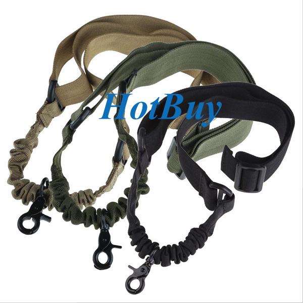 Tactical 1 One Single Point Adjustable Bungee Rifle Gun Sling System Strap #3819