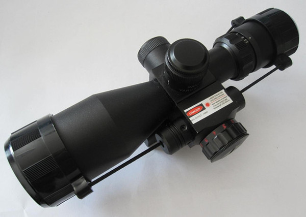 2.5-10X40 Dual-illuminated Rifle Scope w/Red Laser and Picatinny Mount