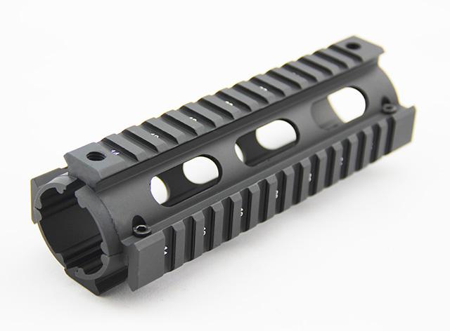 Tactical Handguard Carbine Length 2 Piece Metal 6.7 inch Quad Rail System