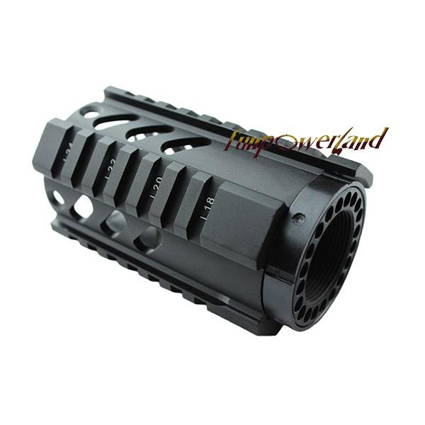 Funpowrland Tactical T-Series 4/15 Free Float 4 Inch Handguard Quad Rail Mount