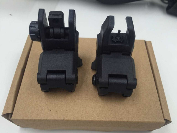 Back-up Sight Gen 1 Front And Rear Folding Sights For Airsoft BK (without LOGO)