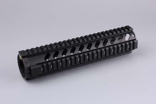 Tactical T-Series 10 Inch Free Float Quad Picatinny Rail Handguard Installs On Standard Carbine Length AR15 M16 Rifles Black