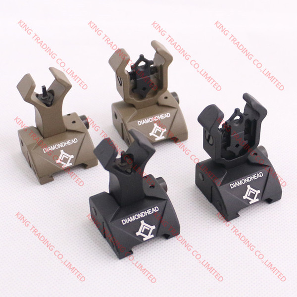 Diamondhead DIAMOND Combat Flip-Up Rear & Front Sight Folding Iron Sights for Black/Dark Earth(KT1580)