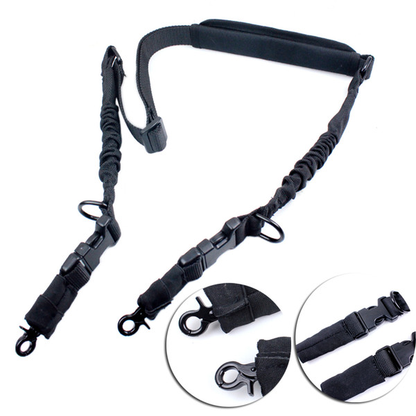 Multi-Use 2 Point Single Point Rifle Gun Sling 360 Degree Adjustable Shoulder Strap With Shoulder Pad