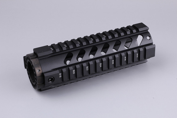 Tactical T-Series 7 Inch Free Float Quad Picatinny Rail Handguard Installs On Standard Carbine Length AR15 M16 Rifles Black