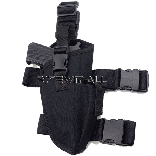 Tactical Right Handed Leg Holster Fully Adjustable Universal Gun Holster with Mag Pouch for Most Medium Large Frame Pistols PX4