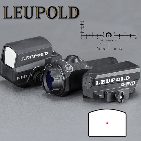 LEUPOLD Dual-Enhanced View Optic D-EVO Reticle Rifle Scope Magnifier with LCO Red Dot Sight Reflex Sight