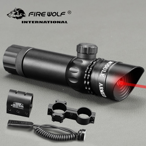 Adjuctatble Tactical Hunting Green/Red Beam Laser Sight With Rail Mount 5mW Laser Emitter for Rifle Gun Free Shipping