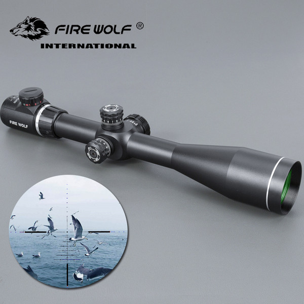 FIRE WOLF QZ 6-24X50 Z600 Side Parallax Optics Riflescope Hunting scopes tactical sniper rifle scope For Airsoft Rifle