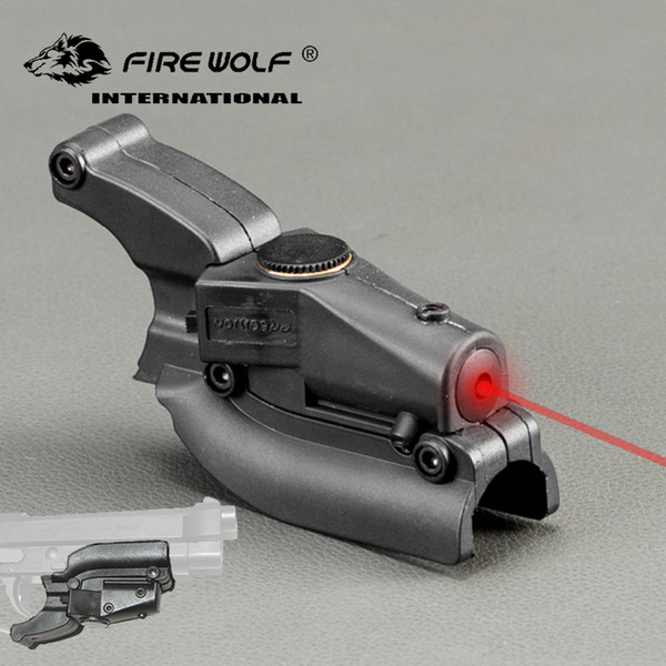 FIRE WOLF Tactical Red Laser Sight Device for M92 with Lateral Grooves for Model 92 96 M9 for Hunting.