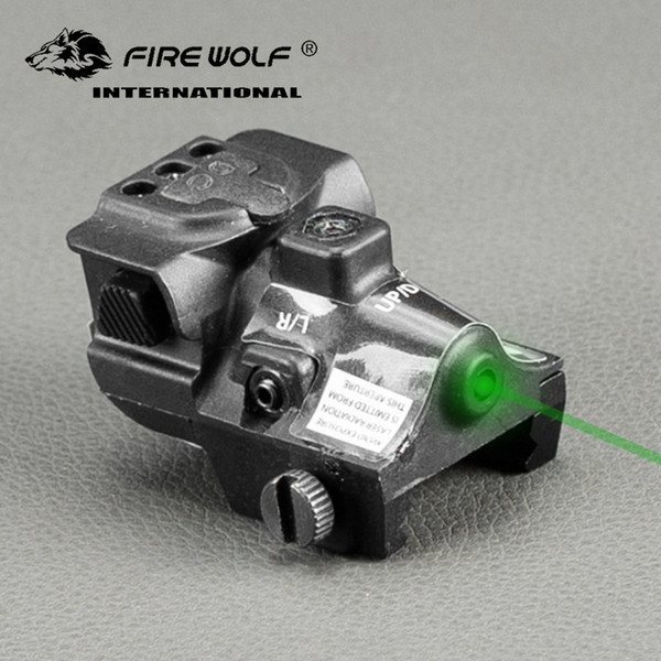 FIRE WOLF Hunting Optics Green Dot Laser Sight Adjustable Mira Laser Para Pistola For Pistol Rifle