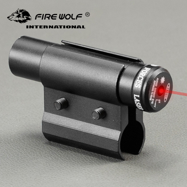 FIRE WOLF Tactical Red Dot Laser Sight Scope With Mount for Pistol Picatinny Rail and Rifle For Airsoft Hunting