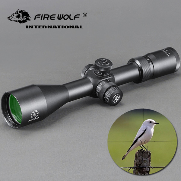 FIRE WOLF 4.5-27X50 Rifle Optic Tactical Scope Sight with Fully Multi-green Coated Optics for Archery Hunting