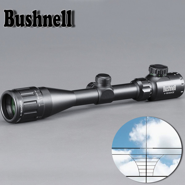 BUSHNELL White 4-16X40 AOE Riflescope Adjustable Green Red Dot Hunting Light Tactical Scope Reticle Optical Sight Scope